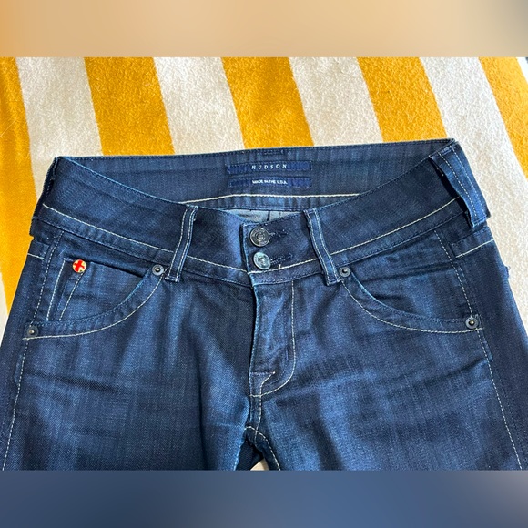Hudson dark wash bootcut jeans, size 24 - Picture 5 of 11